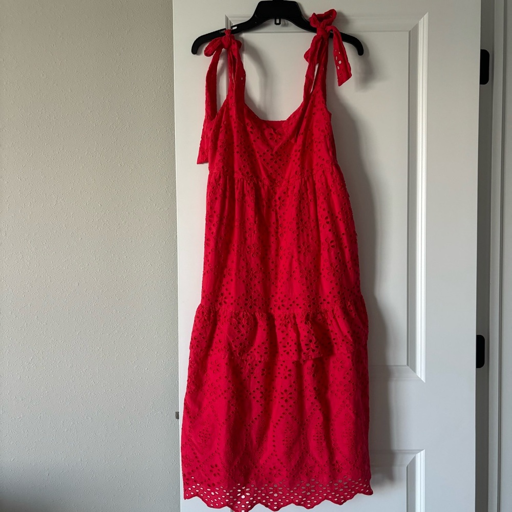 Pink/Coral Bow Tie Sundress